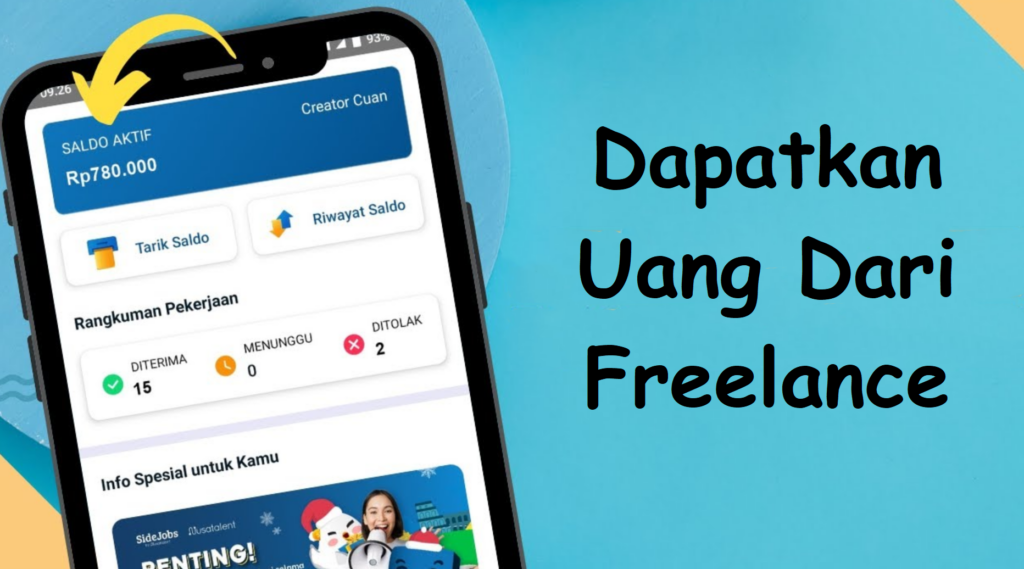 1. Dapatkan Uang Dari Freelance