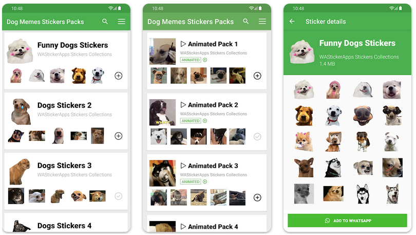 7. Dog Meme Sticker WA Sticker Apps stiker wa