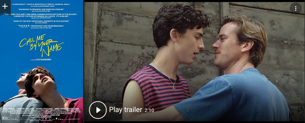 Call Me by Your Name Film Call Me by Your Name
