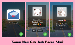 1. Kamu Mau Gak Jadi Pacar Aku Script HTML Bucin Kamu Mau Gak Jadi Pacar Aku?