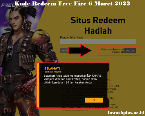 100 Kode Redeem Free Fire 6 Maret 2023 Max Garena