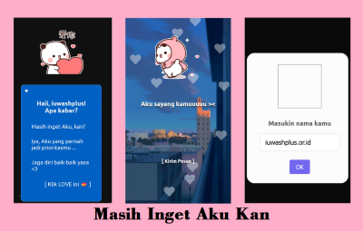 4. Masih Inget Aku Kan Script HTML Bucin Masih Inget Aku Kan