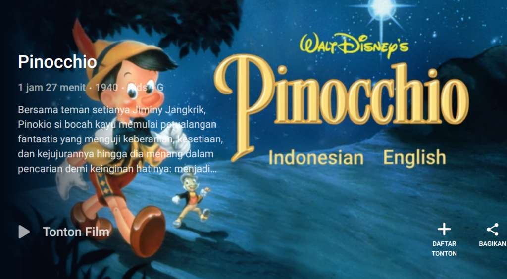 6. Pinocchio