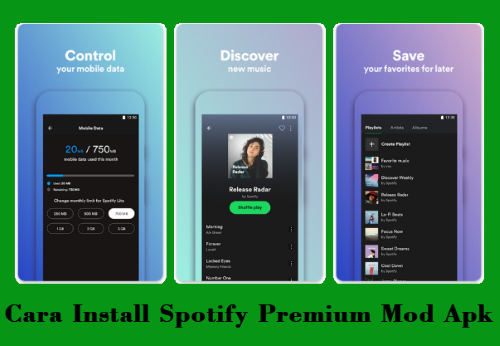 Cara Install Spotify Premium Mod Apk