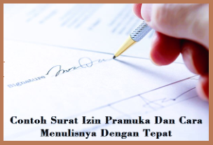 Contoh Surat Izin Pramuka Dan Cara Menulisnya Dengan Tepat