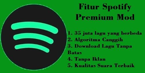 Fitur Spotify Premium Mod