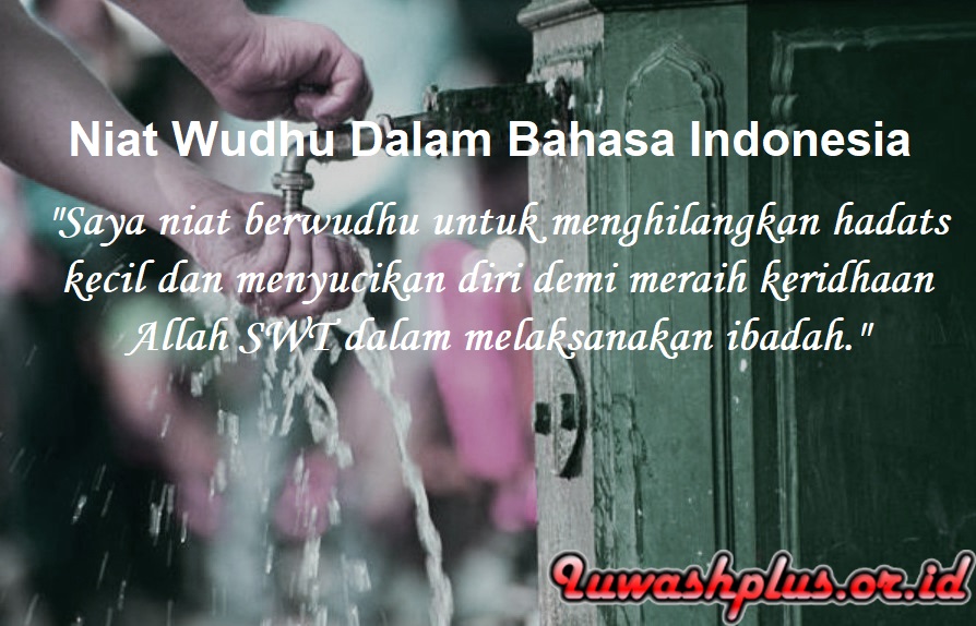 Niat Wudhu Dalam Bahasa Indonesia