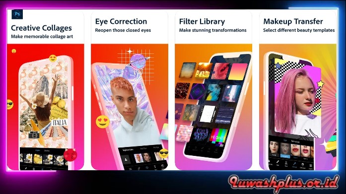 4. Adobe Photoshop Express - Mengedit foto dengan aplikasi klasik 4. Adobe Photoshop Express - Mengedit foto dengan aplikasi klasik