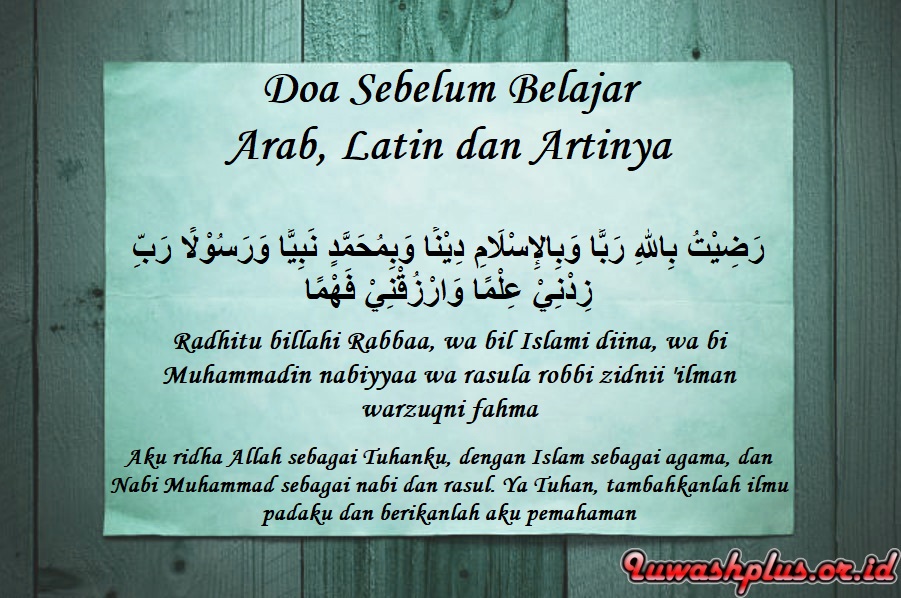 Bacaan Doa Sebelum Belajar Arab, Latin dan Artinya