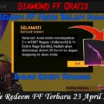 Kode Redeem FF Terbaru 23 April 2023 Belum Digunakan dan Masih Aktif