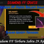 Kode Redeem FF Terbaru Sabtu 29 April 2023