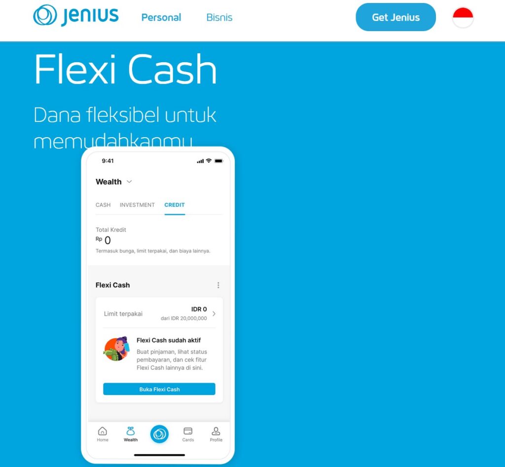 4. Jenius Flexi Cash 4. Jenius Flexi Cash