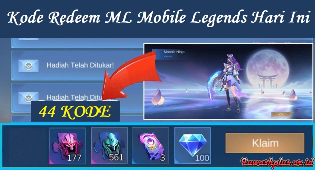 Berikut Kode Redeem ML (Mobile Legends) Terbaru di Hari Ini 3 Mei 2023