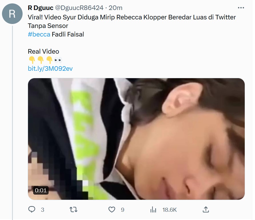 Hashtag #Becca Jadi Trending! Video Syur Rebecca Klopper Kini Viral!