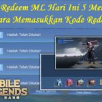 Kode Redeem ML Hari Ini 5 Mei 2023 & Cara Memasukkan Kode