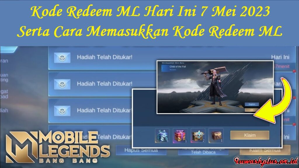 28 Kode Redeem ML (Mobile Legends) Hari Ini 7 Mei 2023
