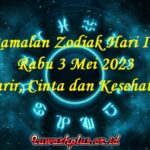 Ramalan Zodiak Hari Ini 3 Mei 2023 Karir, Cinta dan Kesehatan