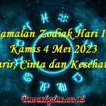Ramalan Zodiak Hari Ini 4 Mei 2023 Karir, Cinta dan Kesehatan