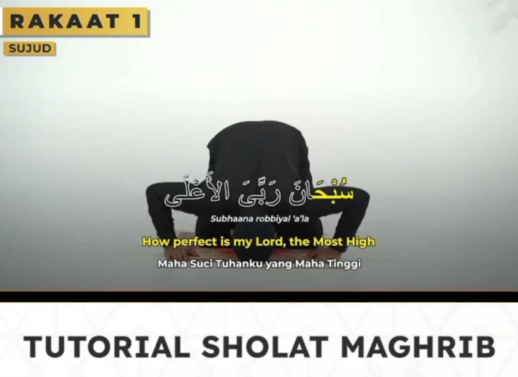 Tata Cara Sholat Maghrib dari Rakaat Pertama Hingga Ketiga