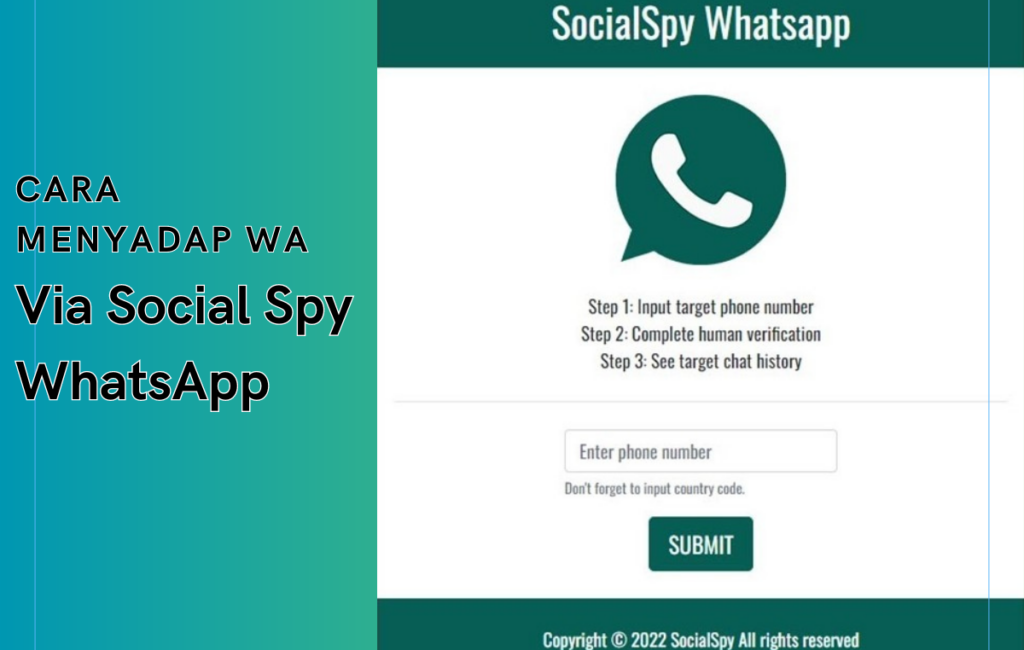 2. Cara Menyadap WA Via Social Spy WhatsApp