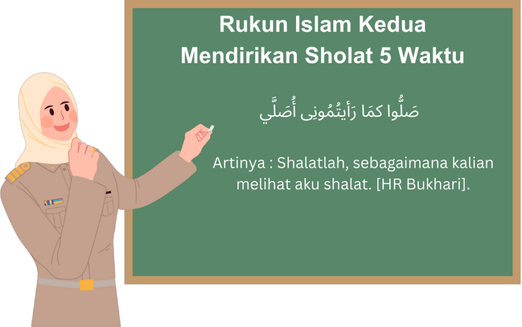 2. Mendirikan Sholat