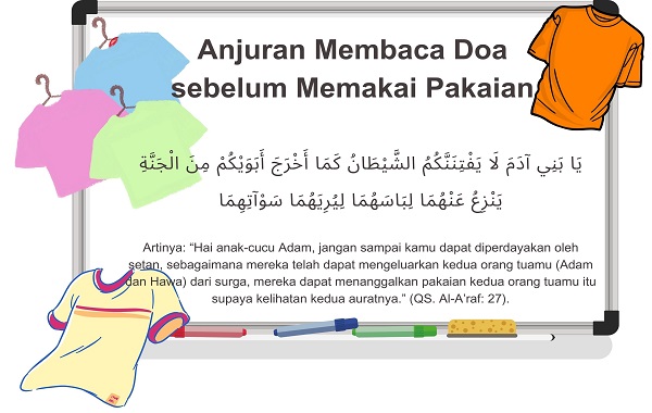 Anjuran Membaca Doa sebelum Memakai Pakaian