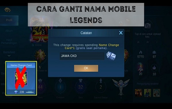 Cara Ganti Nama Mobile Legends Cara Ganti Nama Mobile Legends