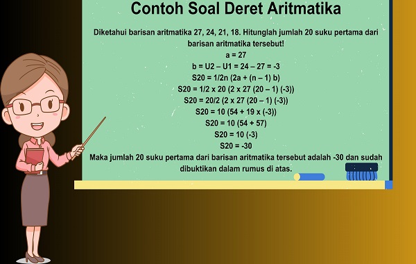 Contoh Soal Deret Aritmatika Contoh Soal