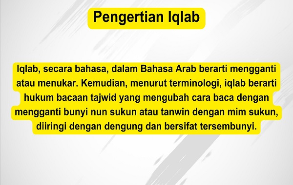 Pengertian Iqlab Pengertian Iqlab
