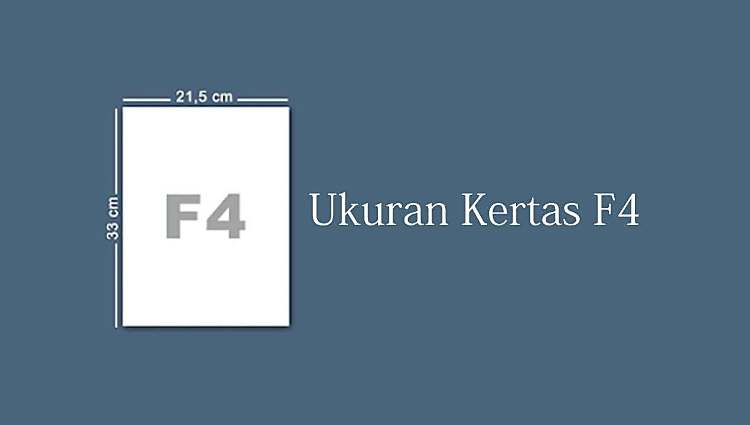 Ukuran Kertas F4