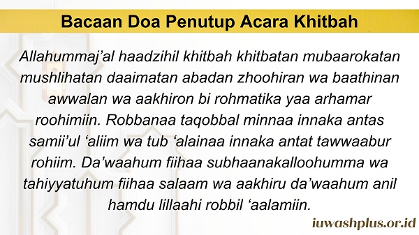 6. Bacaan Doa Penutup Acara Khitbah