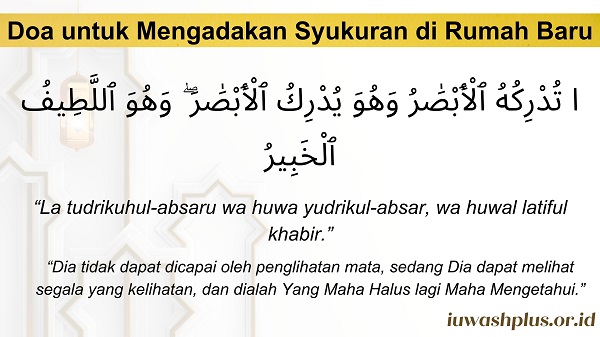 6. Doa untuk Mengadakan Syukuran di Rumah Baru