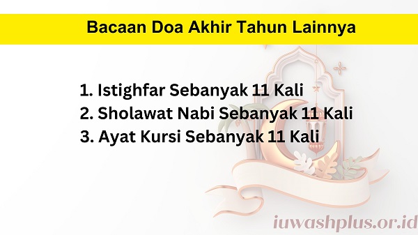 Bacaan Doa Akhir Tahun Lainnya Bacaan Doa Akhir Tahun Lainnya