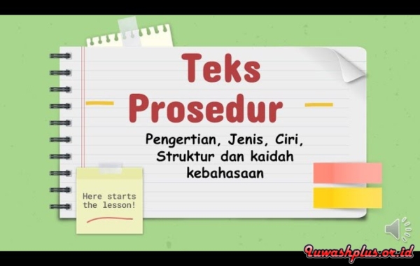 Ciri-ciri Teks Prosedur