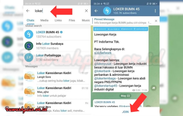 Mencari Channel di Aplikasi Telegram Mencari Channel di Aplikasi Telegram
