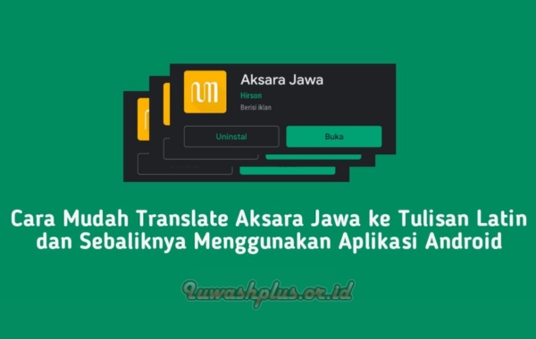 Cara Translate Aksara Jawa Menggunakan Aplikasi