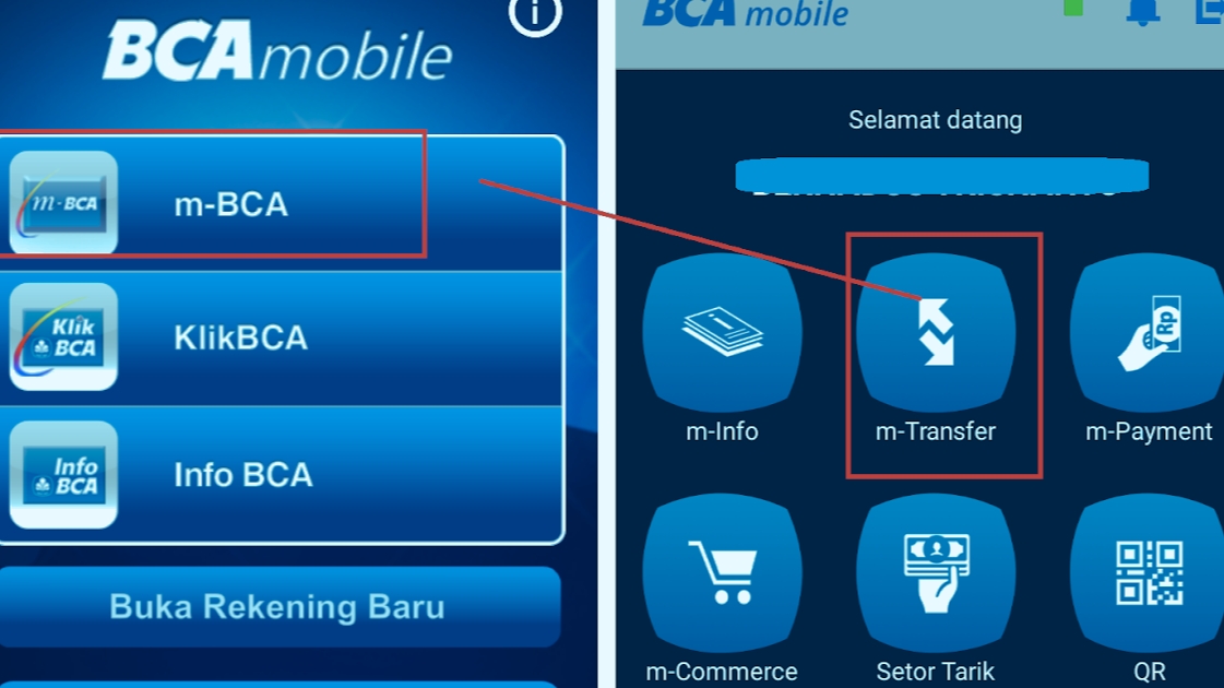3. Menggunakan m-BCA 3. Menggunakan m-BCA