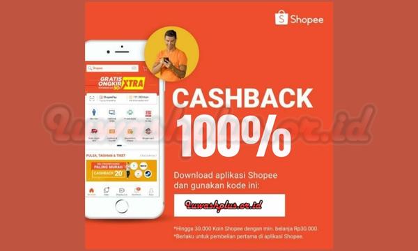 Contoh Penggunaan Cashback 100 Persen Shopee